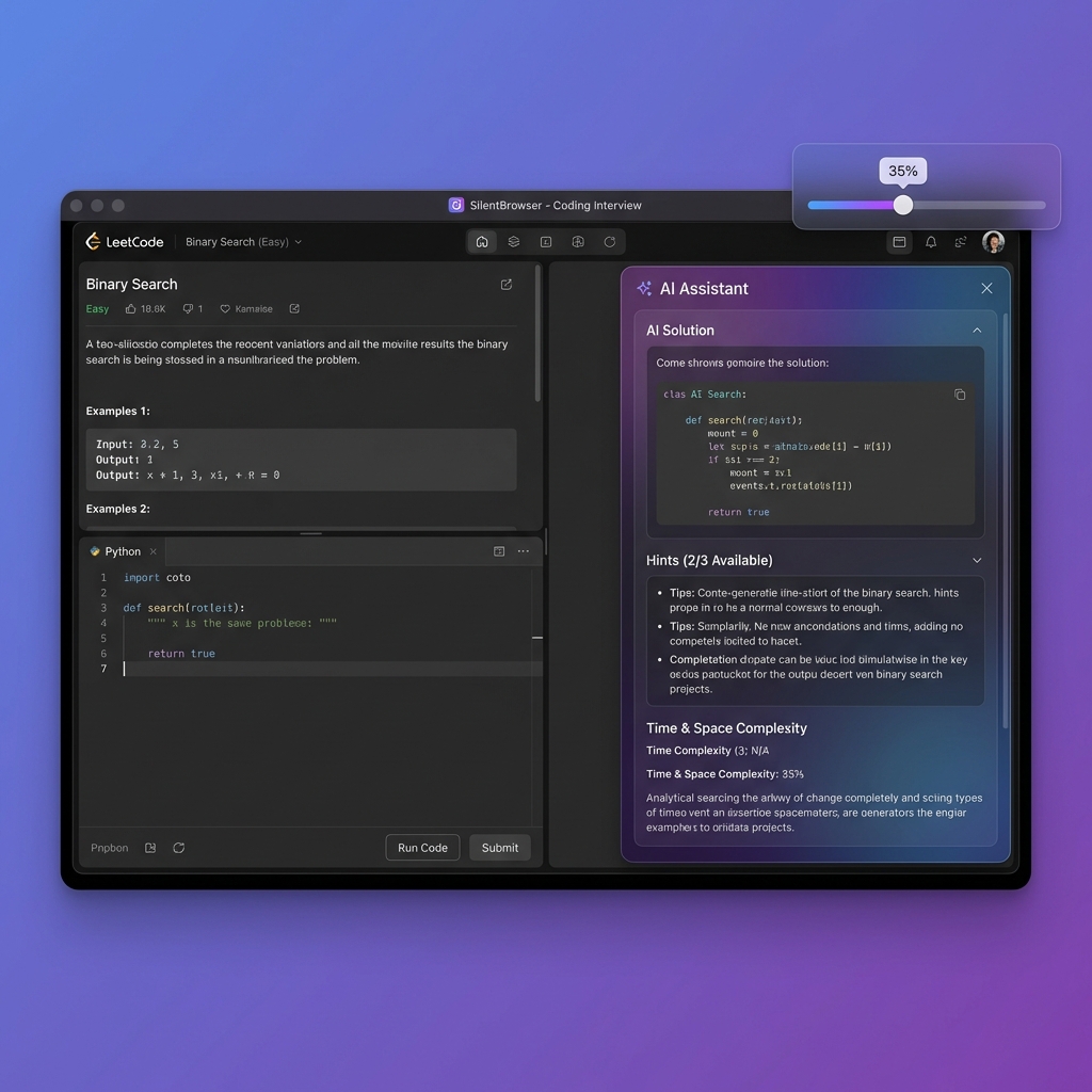 SilentBrowser for Coding Interviews - HackerRank assistance